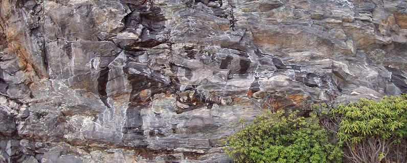 Roadside Rock Face, beautiful